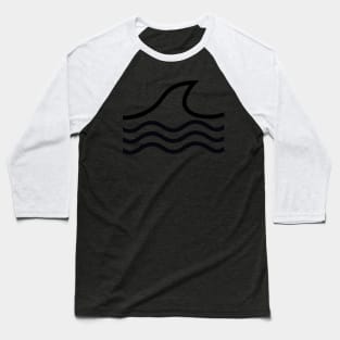 Mountain Wave Outline Travel And Explore The Nature Baseball T-Shirt